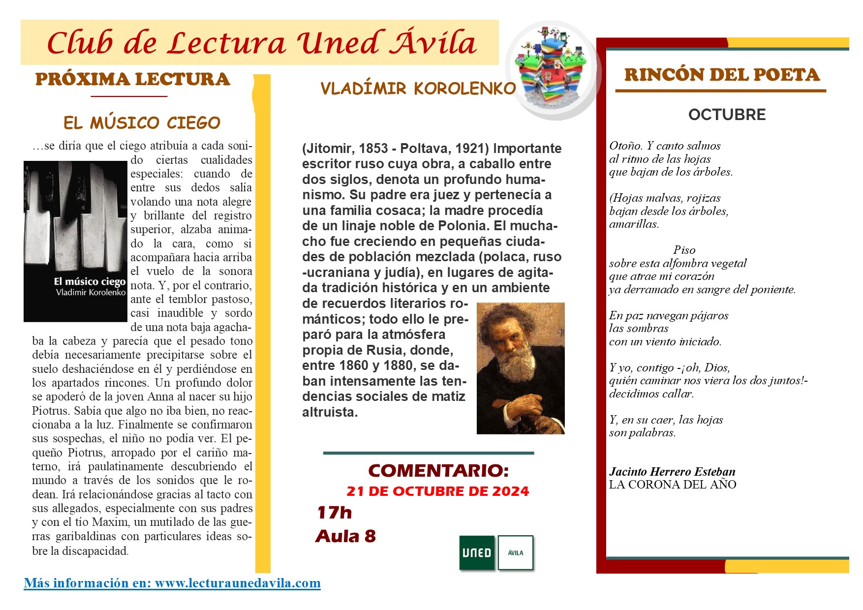 El club de la lectura UNED Ávila.