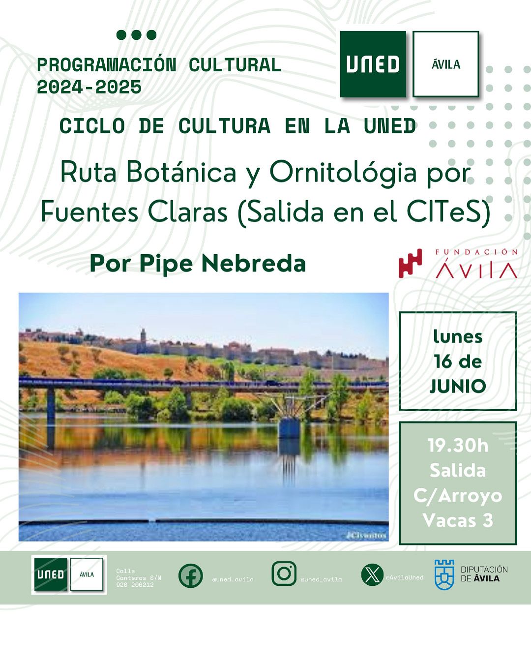 Ruta botánica y ornitológica por Fuentes Claras, con Pipe Nebreda. 