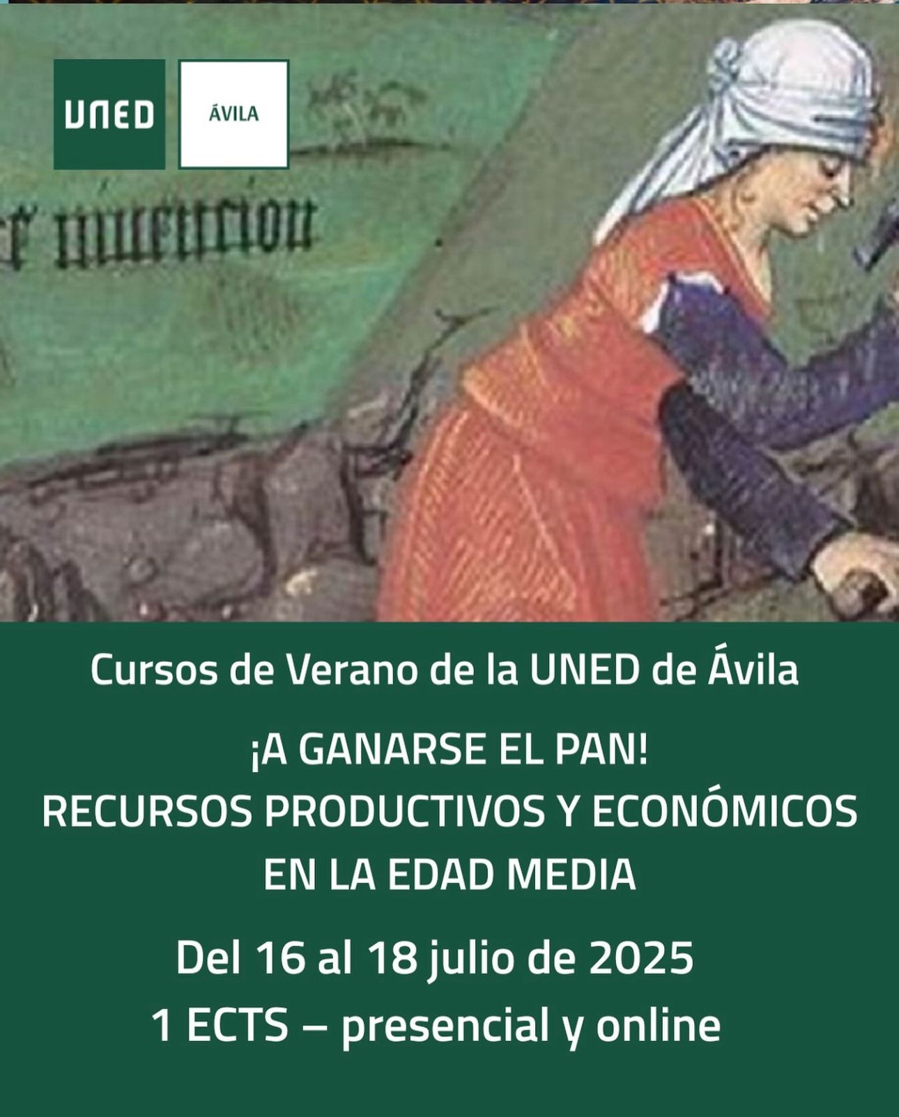 ¡A ganarse el pan! Recursos productivos y económicos en la Edad Media.